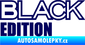 Samolepka Black edition tmavě modrá