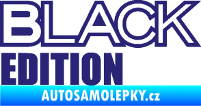 Samolepka Black edition střední modrá