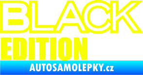 Samolepka Black edition Fluorescentní žlutá