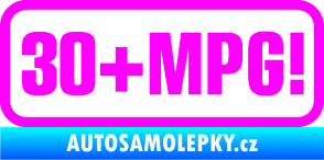 Samolepka 30 + MPG Fluorescentní růžová