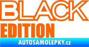 Samolepka Black edition Fluorescentní oranžová