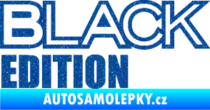 Samolepka Black edition Ultra Metalic modrá