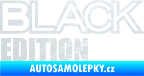Samolepka Black edition 3D karbon bílý