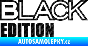 Samolepka Black edition 3D karbon černý