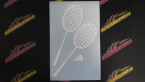 Samolepka Badminton rakety pravá