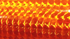 Samolepka Fantasy 1/4 mosaic fluorescent orange PRIME, fl. oranžová folie s holografickým efektem