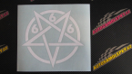 Samolepka Pentagram 666