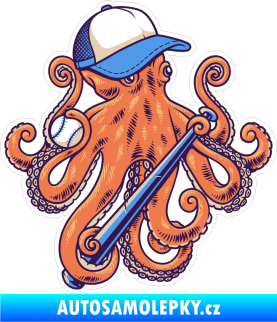 Samolepka Barevná chobotnice 002 pravá basebalista