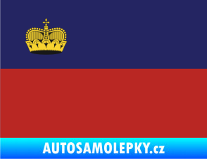 Samolepka Vlajka Lichtenštejnsko