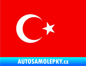 Samolepka Vlajka Turecko