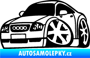 Samolepka Audi TT karikatura levá černá
