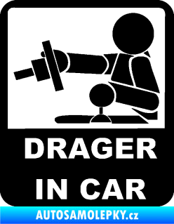Samolepka Drager in car 004 černá