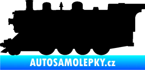 Samolepka Lokomotiva 002 levá černá