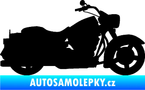 Samolepka Motorka 045 pravá Harley Davidson černá