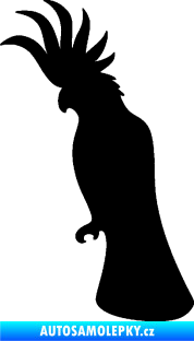 Samolepka Papoušek 003 levá černá