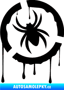 Samolepka Pavouk 001  levá černá