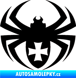 Samolepka Pavouk 004 křižák černá