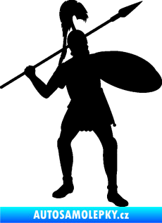 Samolepka Římský voják pravá černá