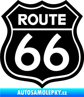 Samolepka Route 66 - jedna barva černá