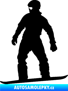 Samolepka Snowboard 024 levá černá