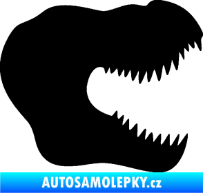 Samolepka Tyrannosaurus Rex lebka 001 pravá černá