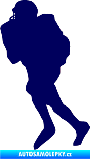 Samolepka Americký fotbal 002 levá tmavě modrá