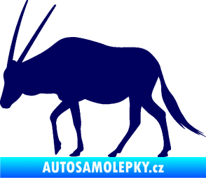 Samolepka Antilopa 001 levá tmavě modrá