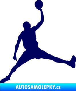 Samolepka Basketbal 016 pravá tmavě modrá