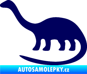 Samolepka Brontosaurus 001 levá tmavě modrá
