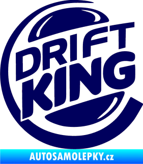 Samolepka Drift king tmavě modrá
