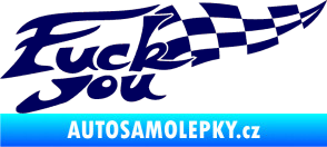 Samolepka Fuck you tmavě modrá