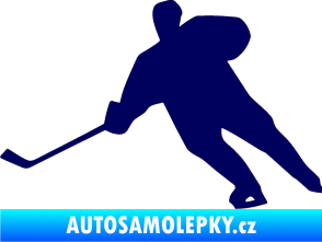 Samolepka Hokejista 014 levá tmavě modrá