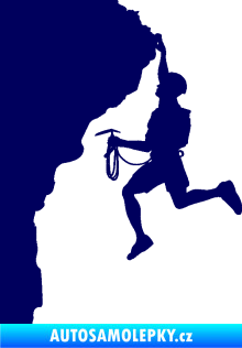 Samolepka Horolezec 003 levá tmavě modrá