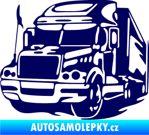 Samolepka Kamion 002 levá nákladní auto tmavě modrá