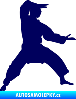 Samolepka Karate 006 pravá tmavě modrá