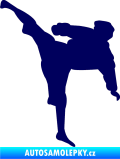 Samolepka Karate 009 levá tmavě modrá