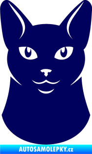 Samolepka Kočka 005 levá tmavě modrá