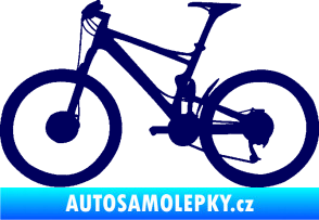 Samolepka Kolo 001 levá - (horské kolo) tmavě modrá