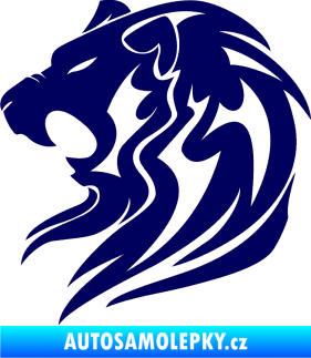 Samolepka Lev 002 levá tmavě modrá