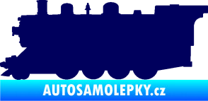 Samolepka Lokomotiva 002 levá tmavě modrá