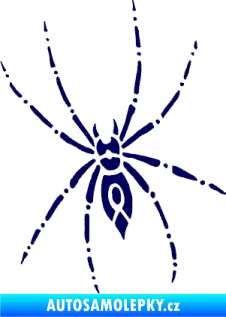 Samolepka Pavouk 011 levá tmavě modrá
