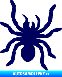 Samolepka Pavouk 014 pravá tmavě modrá