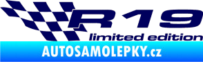 Samolepka R19 limited edition levá tmavě modrá