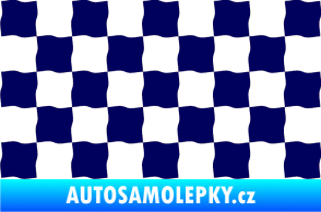 Samolepka Šachovnice 004 tmavě modrá