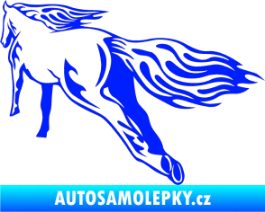 Samolepka Animal flames 009 levá kůň modrá dynamic