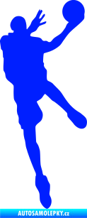Samolepka Basketbal 006 pravá modrá dynamic