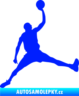 Samolepka Basketbal 016 pravá modrá dynamic