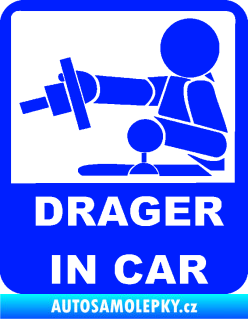 Samolepka Drager in car 004 modrá dynamic