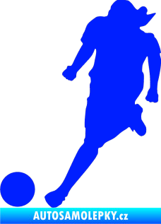 Samolepka Fotbalista 003 levá modrá dynamic