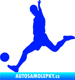 Samolepka Fotbalista 023 levá modrá dynamic